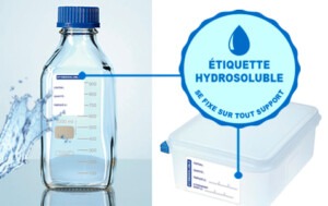 étiquettes solubles, étiquettes hydrosolubles, Etik Ouest Medical