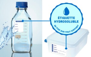 étiquettes solubles, étiquettes hydrosolubles, Etik Ouest Medical