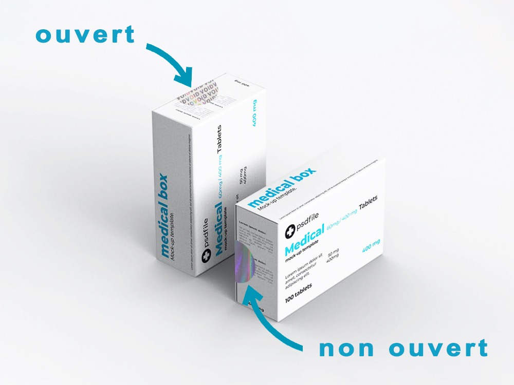 étiquette VOID Etik Ouest Medical